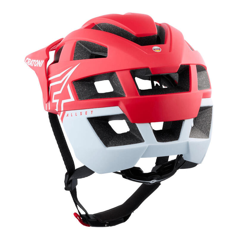 CRATONI MTB-Helm AllSet Pro  rot/weiß matt