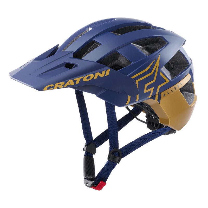CRATONI MTB-Helm AllSet Pro  blau/gold matt