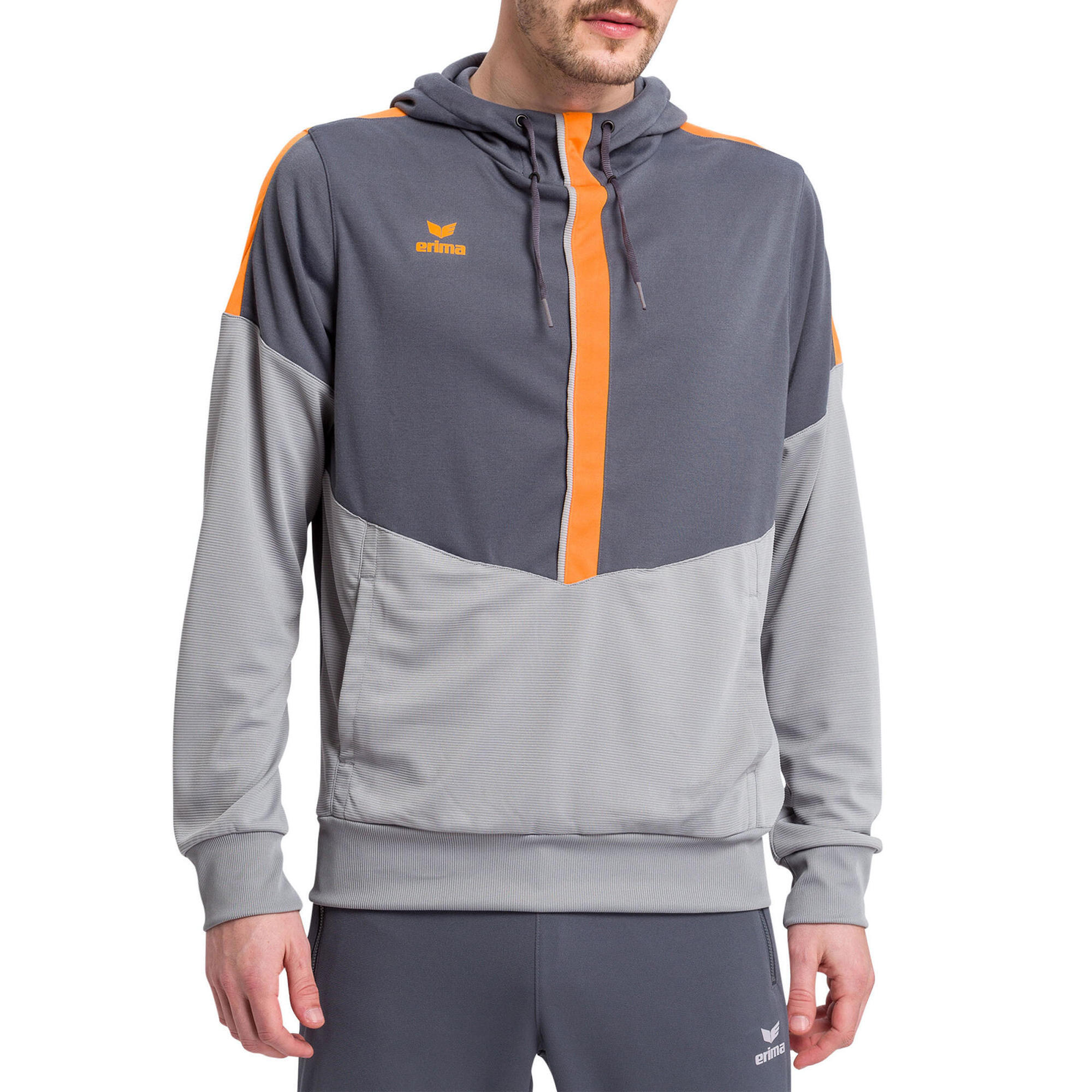 Erima - Sweat À Capuche Erima Squad - Pull - Gris - Decathlon