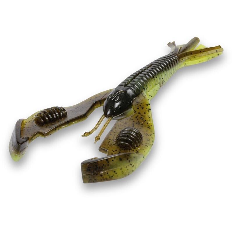 Leurre Souple Quantum B-Bass Craw (Green Chartreuse - 7g - 10cm - par 5)