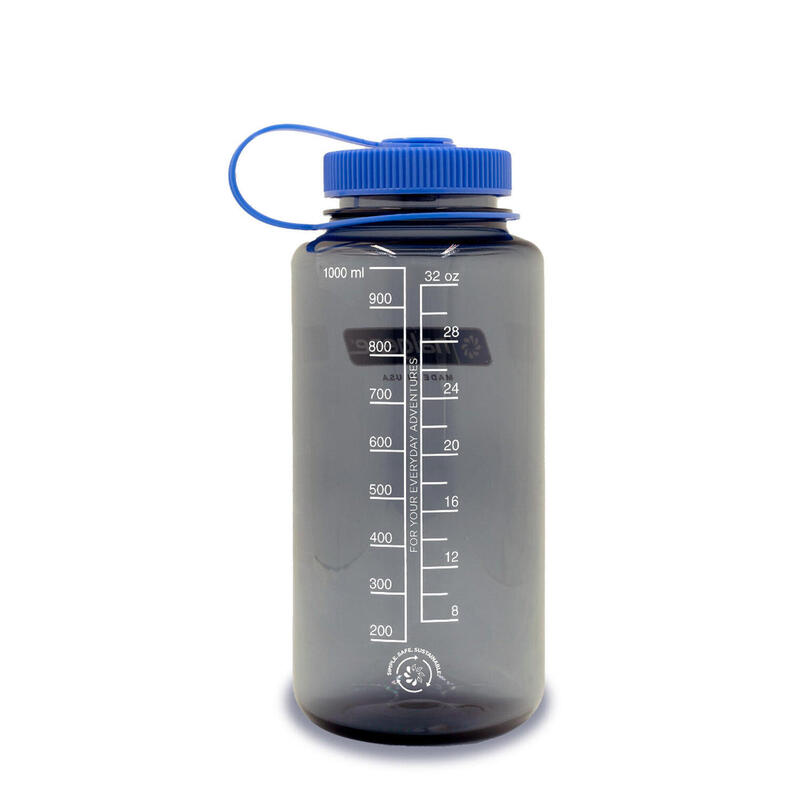 Nalgene Bouteille Sustain Tritan à Large Ouverture - 1L - Gris