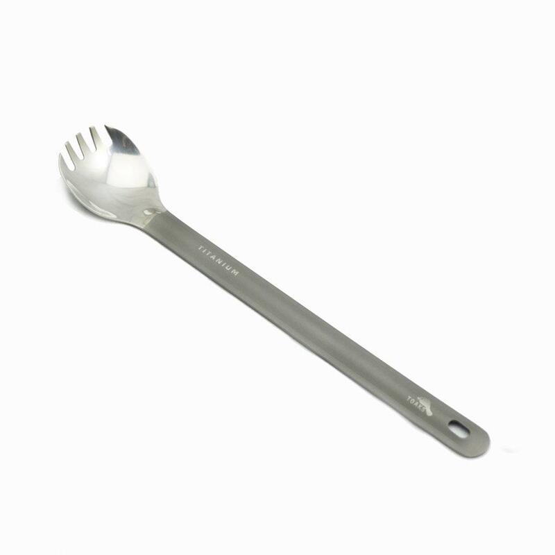 Toaks Titanium Spork - Lange Steel - Gepolijste Spiegel