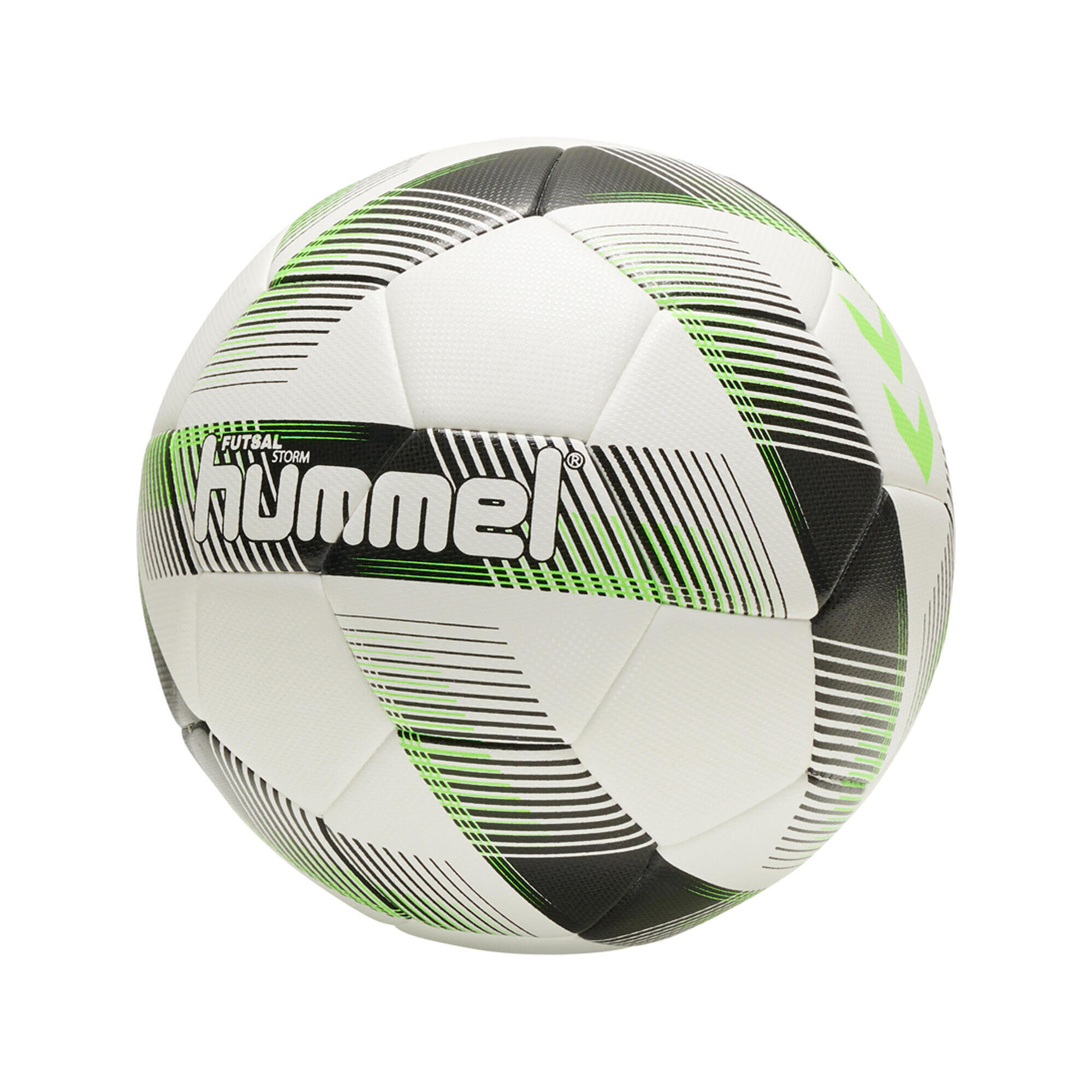 Hummel - Fußball Futsal Storm Football Adulte Hummel - Ballon De Foot En Salle - Blanc|vert - 3 - Decathlon