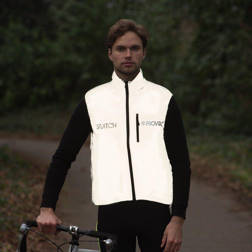 Proviz Men's Reflective Switch Waterproof Cycling Gilet 2/8