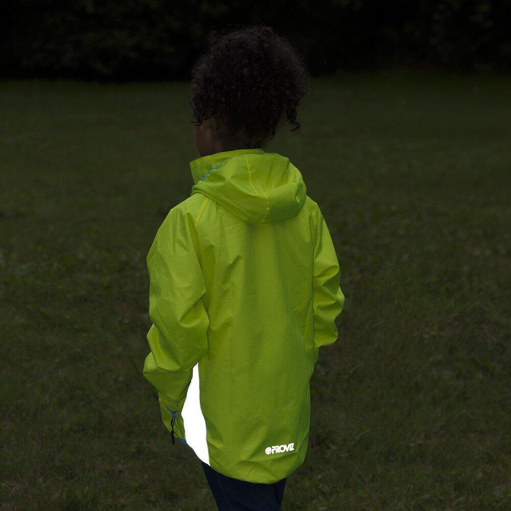 Proviz Children's Nightrider Fleece-Lined Reflective Waterproof Outdoor Jacket 4/6