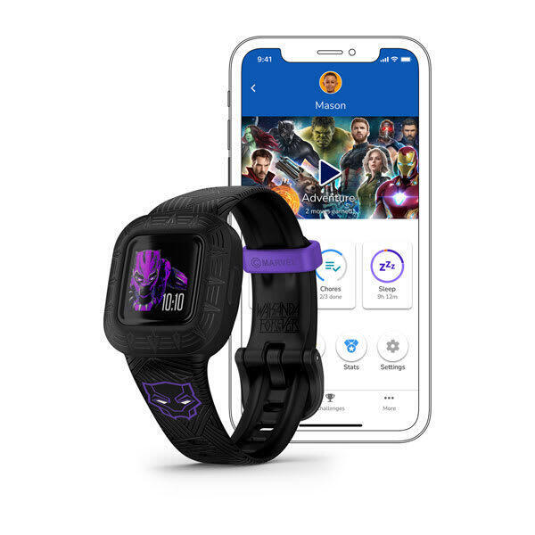 Connected watch speciale editie voor kinderen Garmin Vívofit. 3 - Marvel Black P