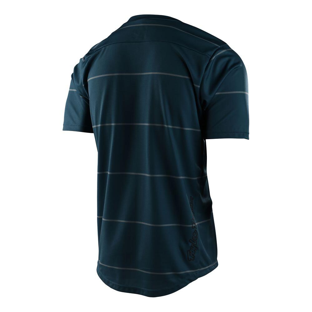 Flowline - Short Sleeve Jersey - Gestapelde Licht Marine - Blauw/Wit 2/2
