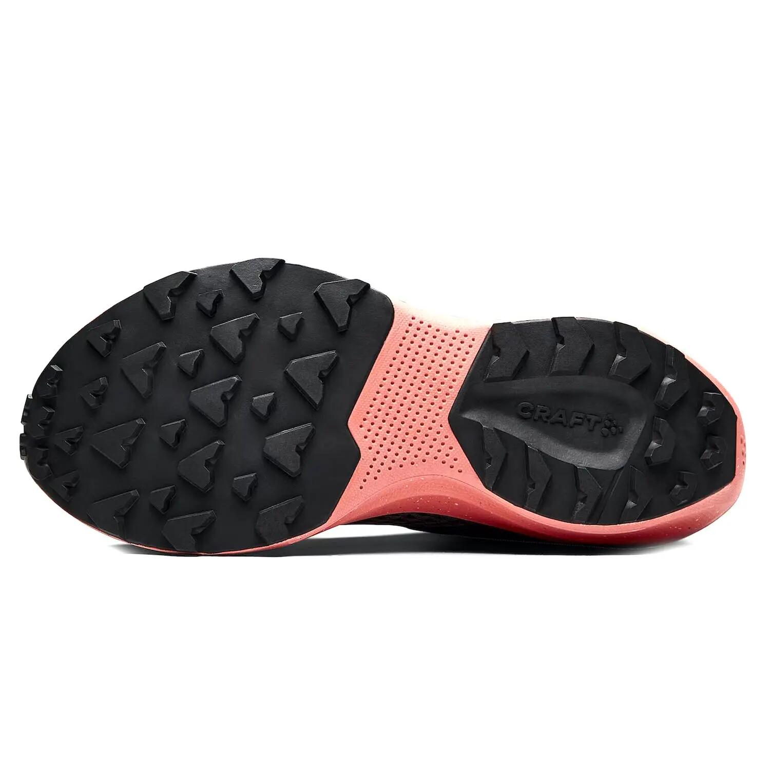 Craft CTM Ultra Trail Womens Running Trainer Grey/Coral-UK 6 2/5