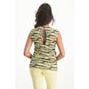 Top de yoga Bhav - Haut de yoga tendance et moulant sans manches - Vert/Noir