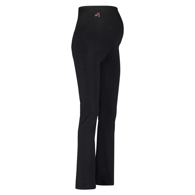 Bliss prenatale flared broek met extra hoge tailleband- Urban Black