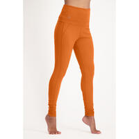 Leggings OM - Leggings confortables et amples - coton biologique - Marron Rouge