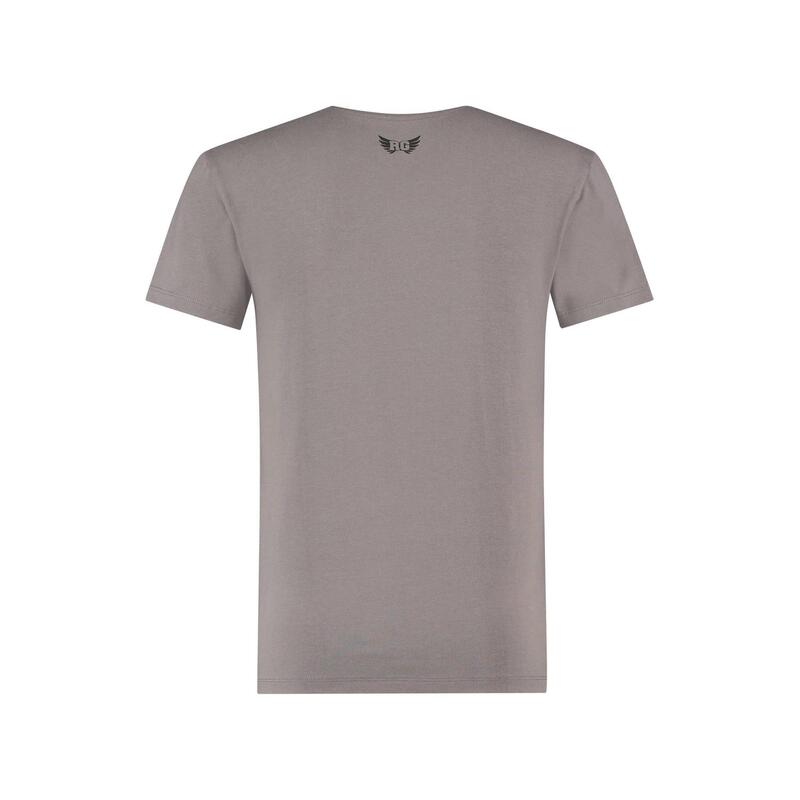 T-shirt Moksha Zen - Col en V à la hanche, doux et confortable -  Volcanic Glass
