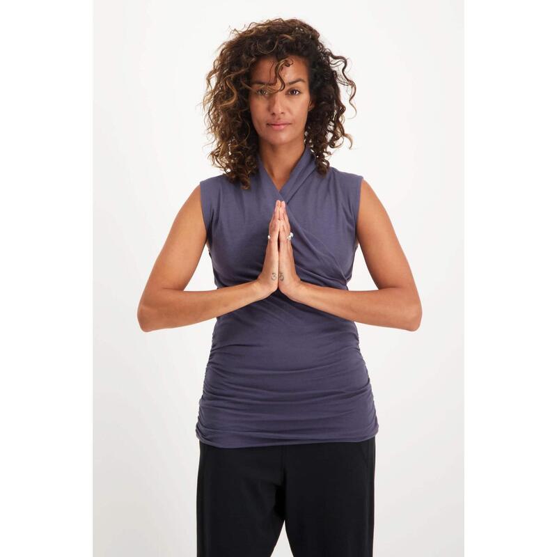 Good Karma - Elegante yoga top van biologisch katoen  - Rock