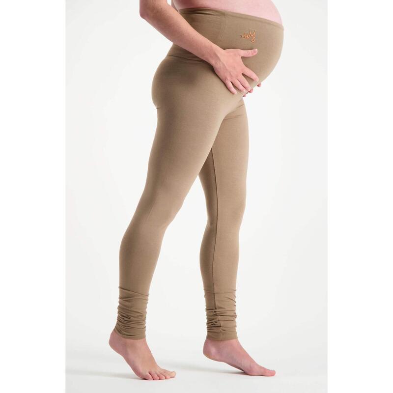 Legging de grossesse yoga Bliss à taille extrahaute - Inca Cacao