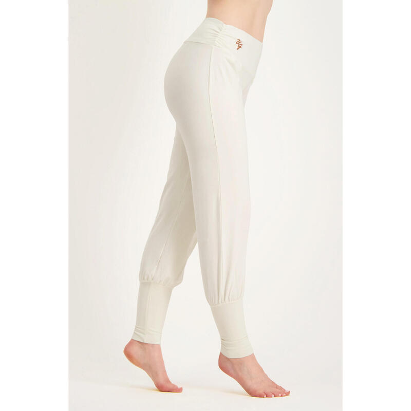 Dakini - Hippe aladdin broek van biologisch katoen - Off White