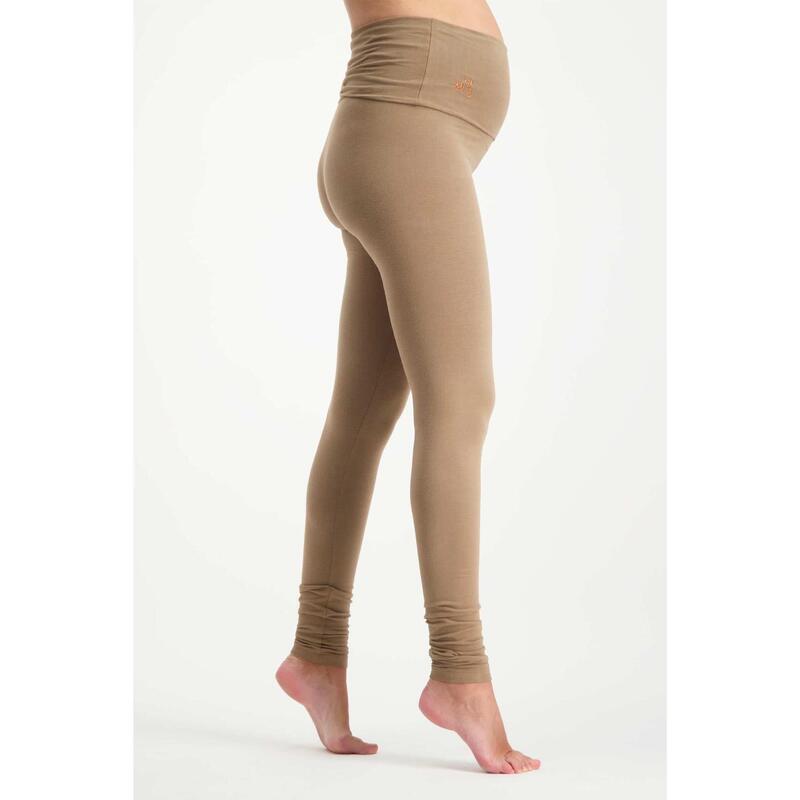 Legging de grossesse Peace avec ceinture enveloppante  - Inca Cacao