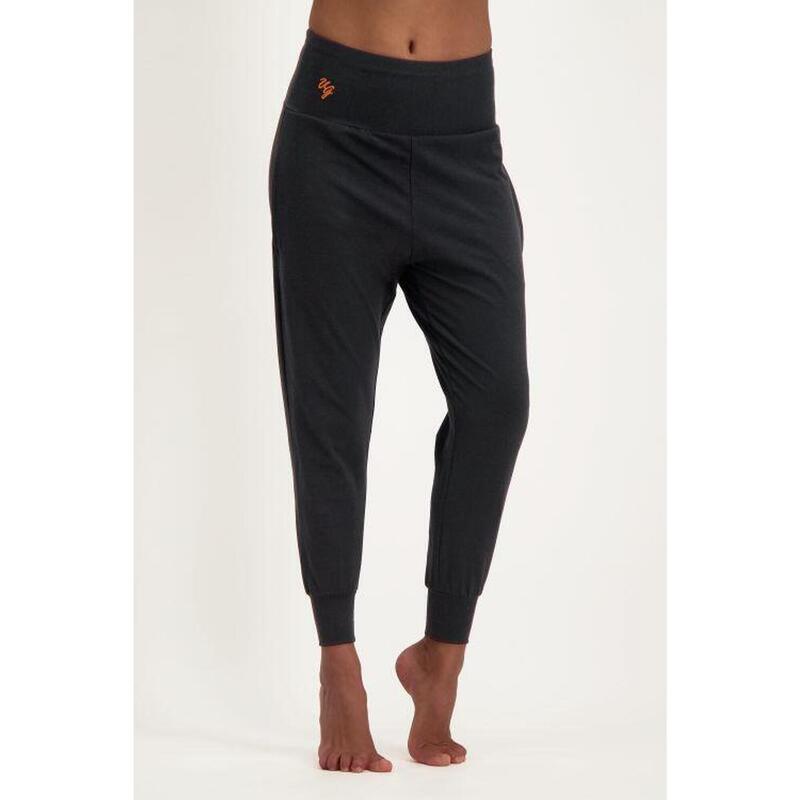 Pantalon de yoga coupe ample super confortable Bhumi - Noir