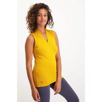 Top de yoga Mudra - Haut de yoga élégant sans manches. Coton biologique - Gold