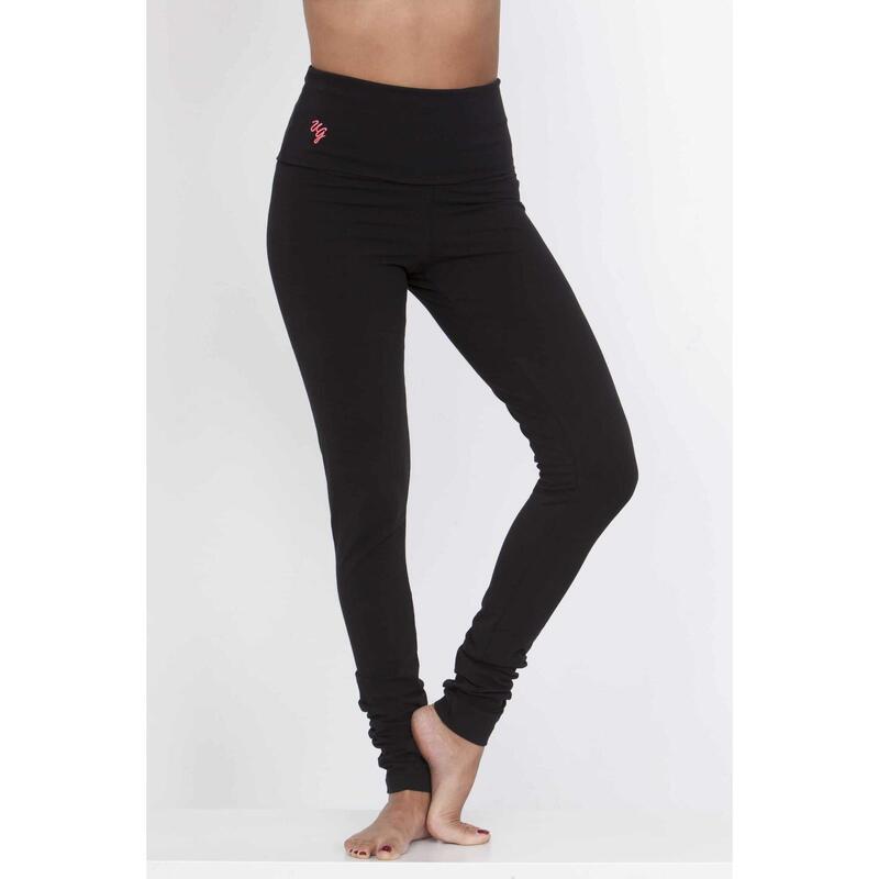 Shaktified - comfortabele yogalegging met omslagband - - Urban Black