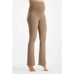 Bliss prenatale flared broek met extra hoge tailleband- Inca Cacao