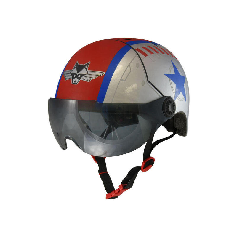 Casco bicicleta niño infantil Aviador Gris c-preme