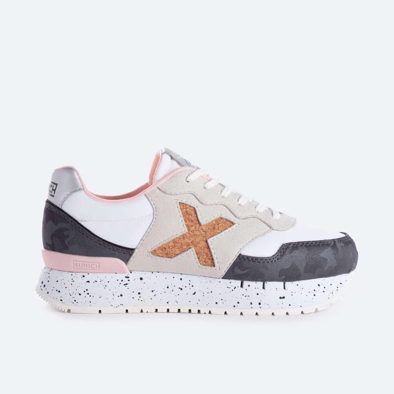 Zapatilla casual MUNICH DASH SKY mujer blanco