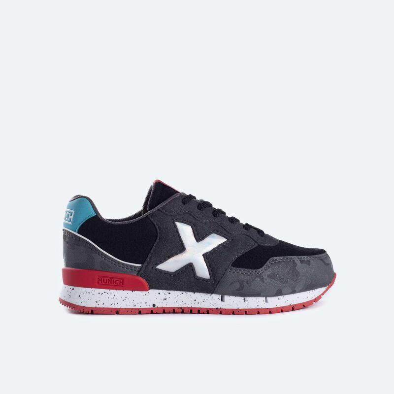 Zapatilla casual MUNICH DASH para niño/a negro