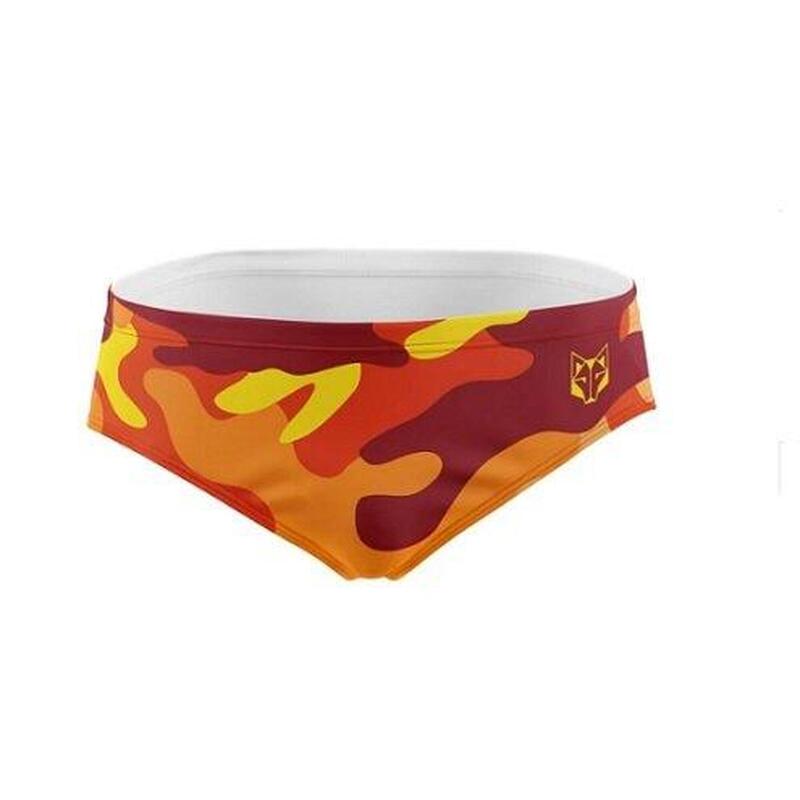 Bañador hombre Camo naranja natación Hombre Naranja OTSO