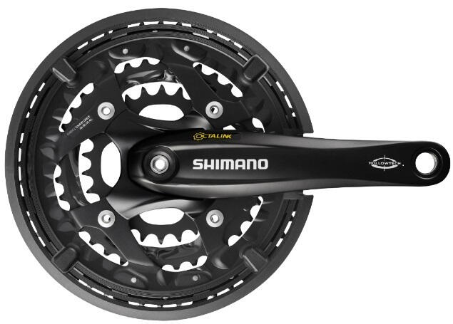Crankstel 3 X 10 Speed Trekking Fc-T521 175/48-36-26 Octalink - Zwart 2/2