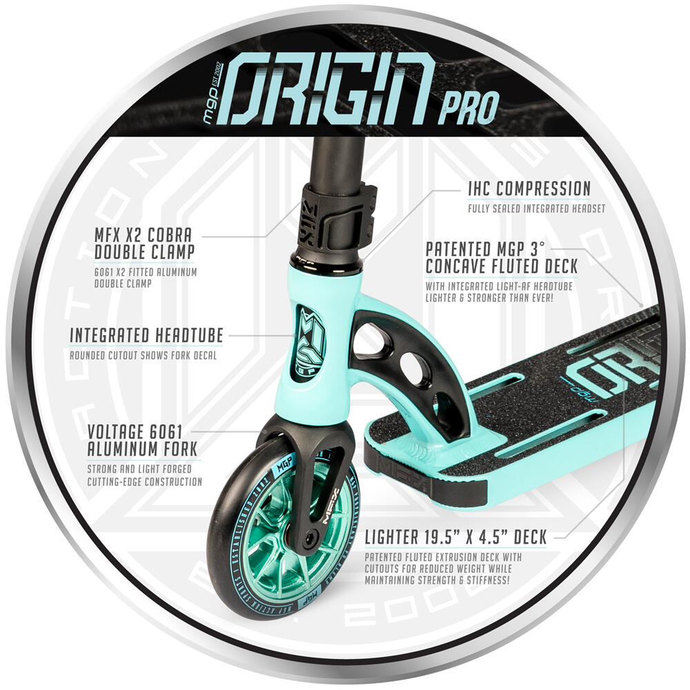 MADD GEAR MGP VX ORIGIN PRO STUNT SCOOTER - 120MM SYNDICATE WHEELS - AGES 6+ 5/5