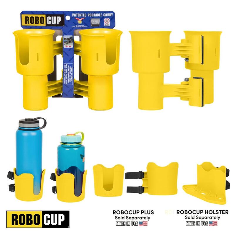 RoboCup 可夾式飲品杯架 儲物架 - 黃色