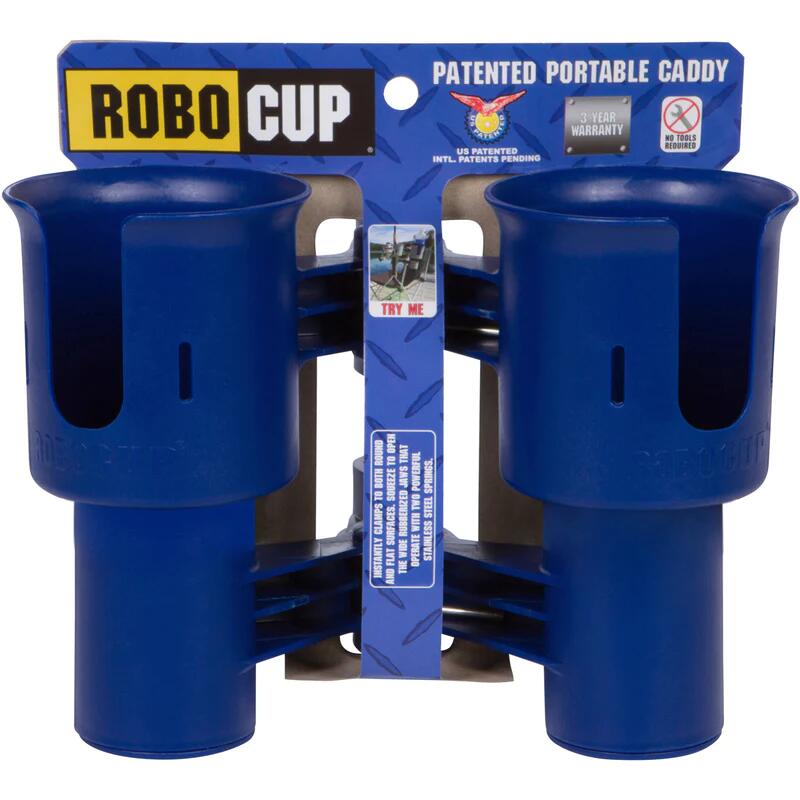 RoboCup 可夾式飲品杯架 儲物架 - 藍色