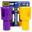 RoboCup 可夾式飲品杯架 儲物架 - 黃色/紫色