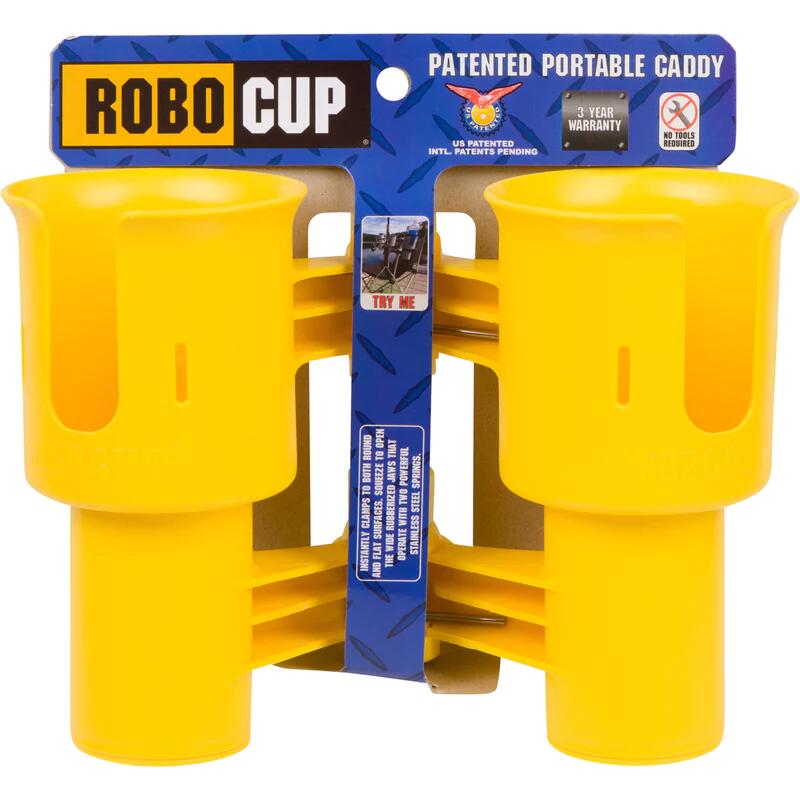 RoboCup 可夾式飲品杯架 儲物架 - 黃色