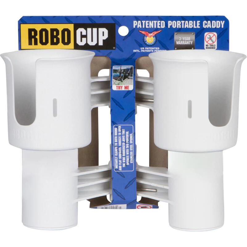 RoboCup 可夾式飲品杯架 儲物架 - 白色