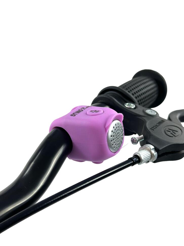 Dzwonek rowerowy B18-ELEKTRONICZNY 90db silikonowy - fioletowy