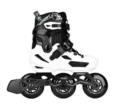 Pattini in linea allungabili bambino Micro Skate Infinite-3 Bianco/Nero