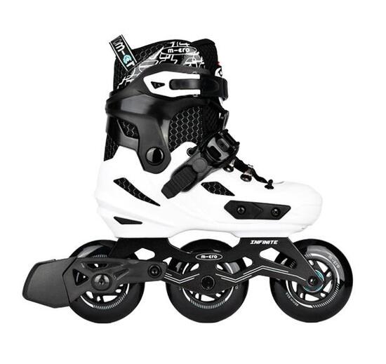 Pattini in linea allungabili bambino Micro Skate Infinite-3 Bianco/Nero
