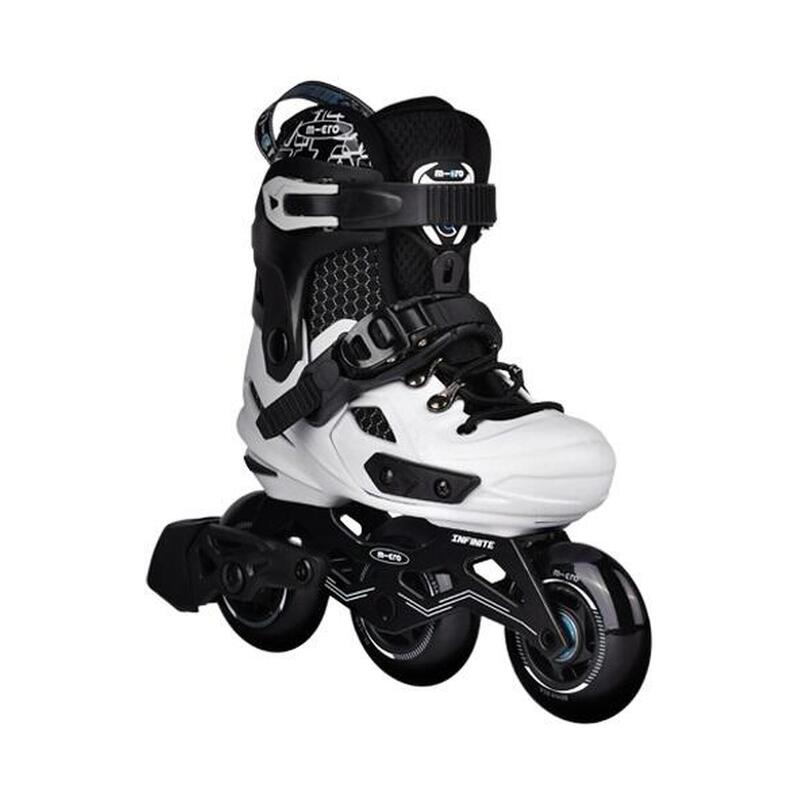 Pattini in linea allungabili bambino Micro Skate Infinite-3 Bianco/Nero