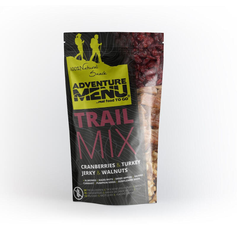 Trailmix - brusinky | krůtí JERKY | vlašské ořechy