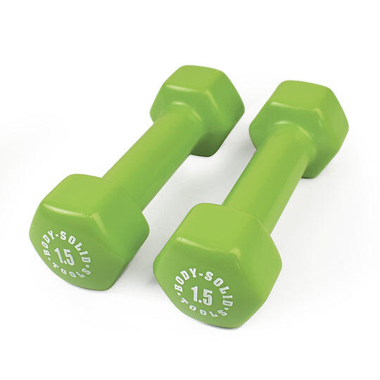 BODY-SOLID Vinyl halters BSTVDK1.5 voor fitness en krachttraining