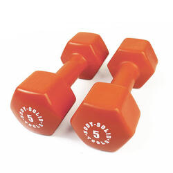 Haltères en vinyl BSTVDK5 pour fitness et musculation