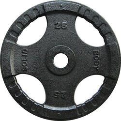 Disques oly 4 Grip fonte OPTK25 pour fitness et musculation