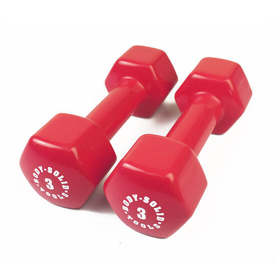 BODY-SOLID Vinyl halters BSTVDK3 voor fitness en krachttraining