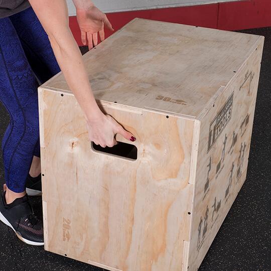 Houten plyo box BSTWPBOX voor fitness en krachttraining