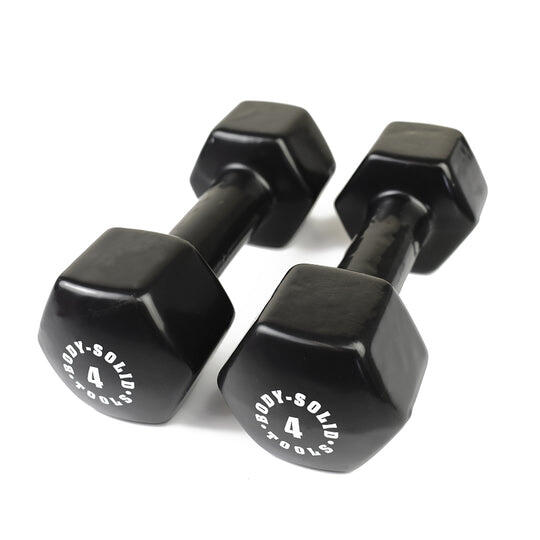 Body-solid - Haltères En Vinyl Bstvdk4 Pour Fitness Et Musculation - Haltère - Noir - 4 Kg - Decathlon