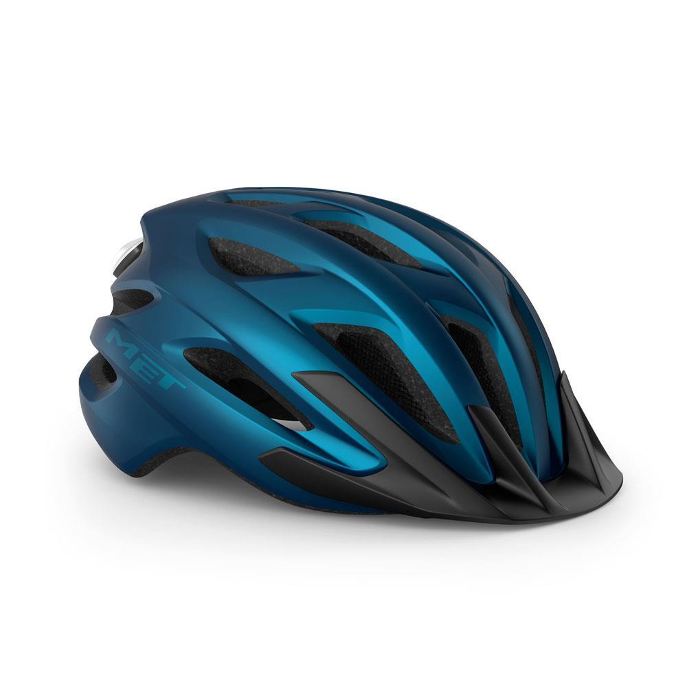 MET Crossover Allround Helmet - Blue Metallic 1/4