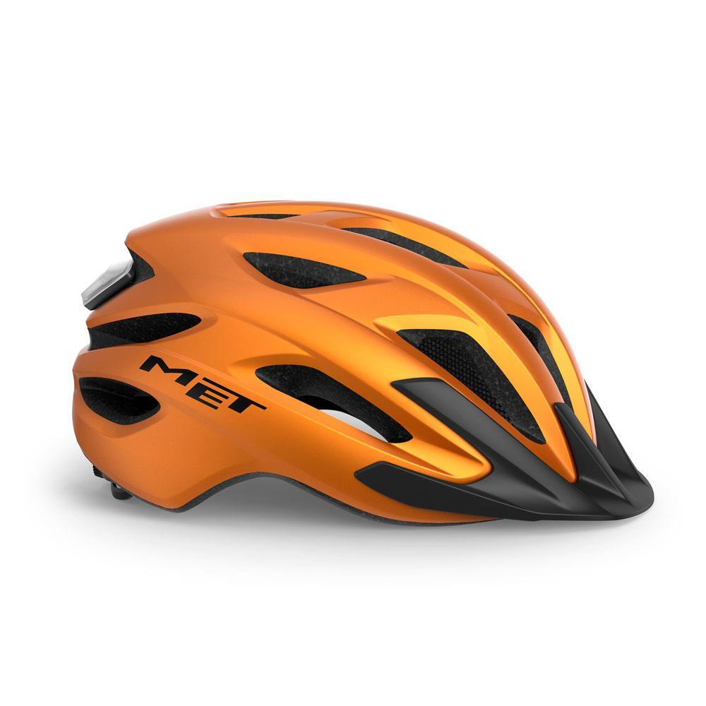 MET Crossover Allround Helmet - Orange 3/4