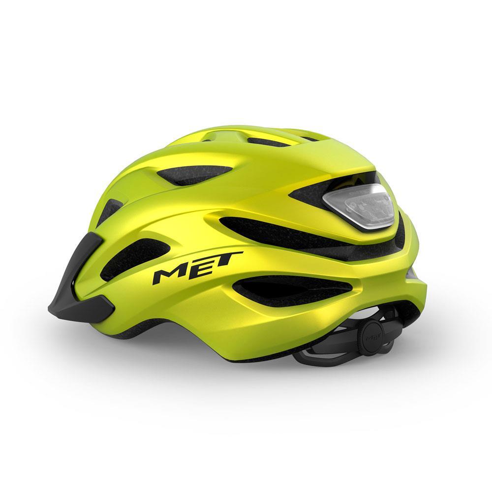MET Crossover Allround Helmet - Lime Yellow Metallic 2/4
