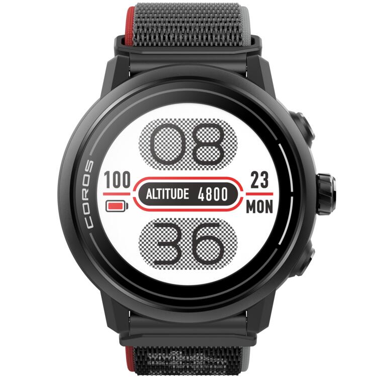 Montre GPS Connectée Multisports Adventure COROS APEX 2 Black